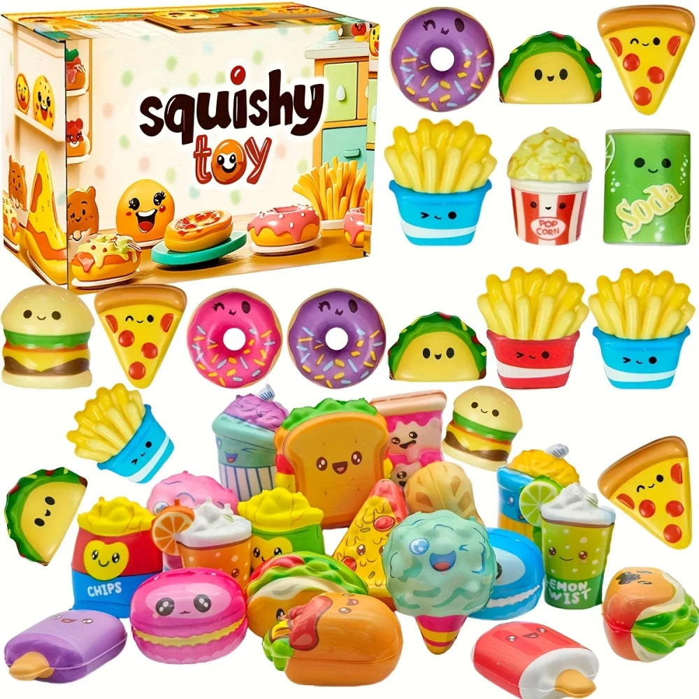 Mini Food Squeeze Toy Set