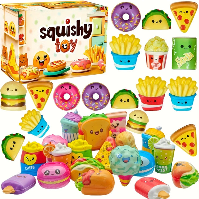 Mini Food Squeeze Toy Set