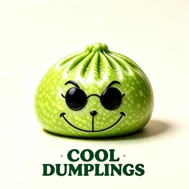 Glitter Green Dumpling Squeeze Toy