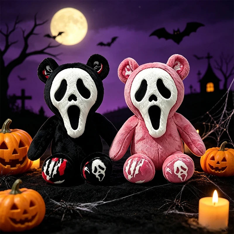 Spooky Ghost Face Bear Plush