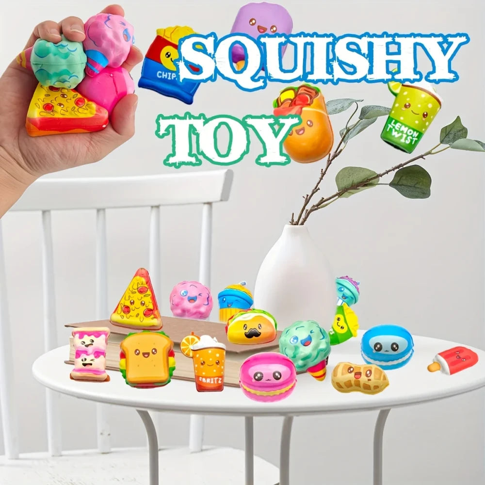 Mini Food Squeeze Toy Set