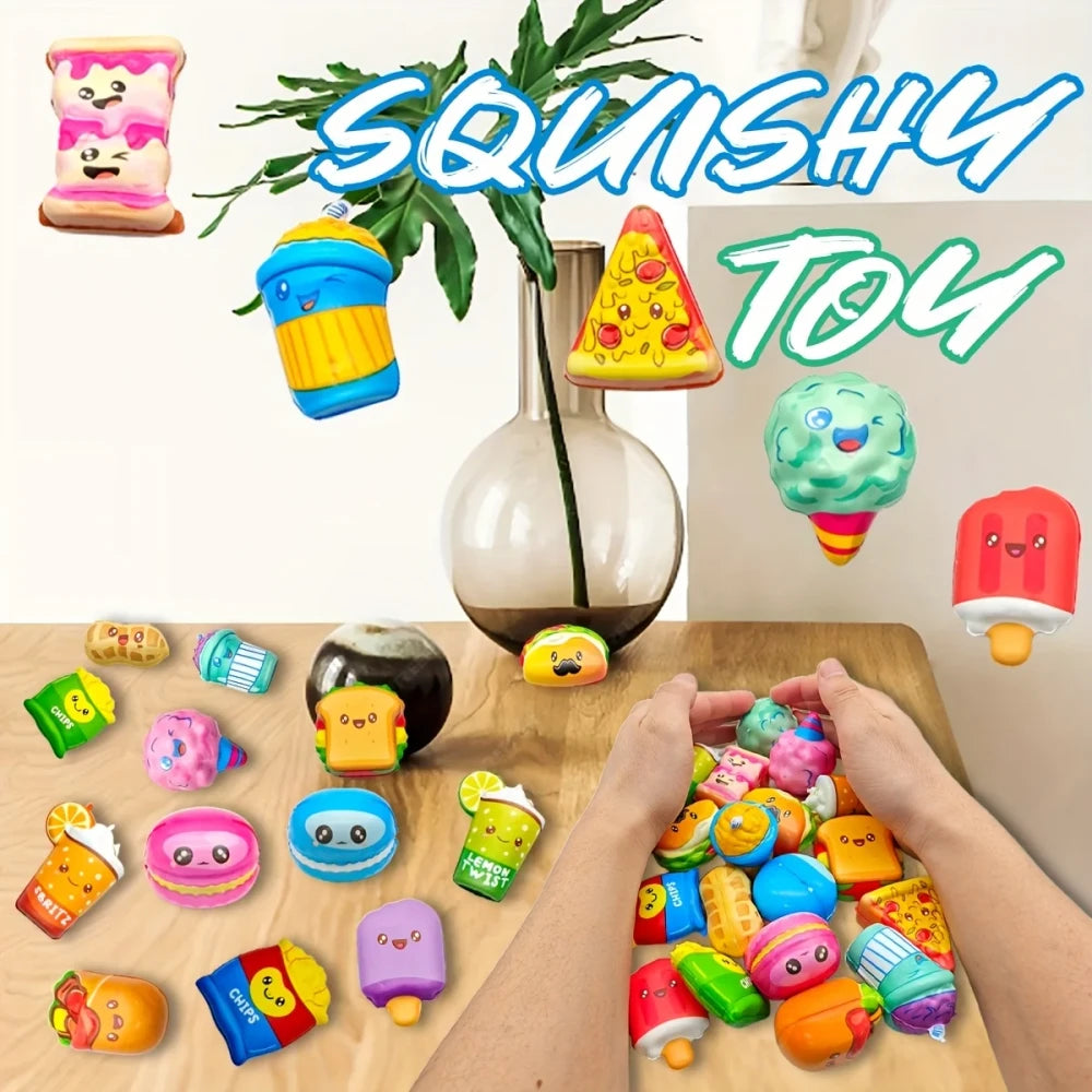 Mini Food Squeeze Toy Set
